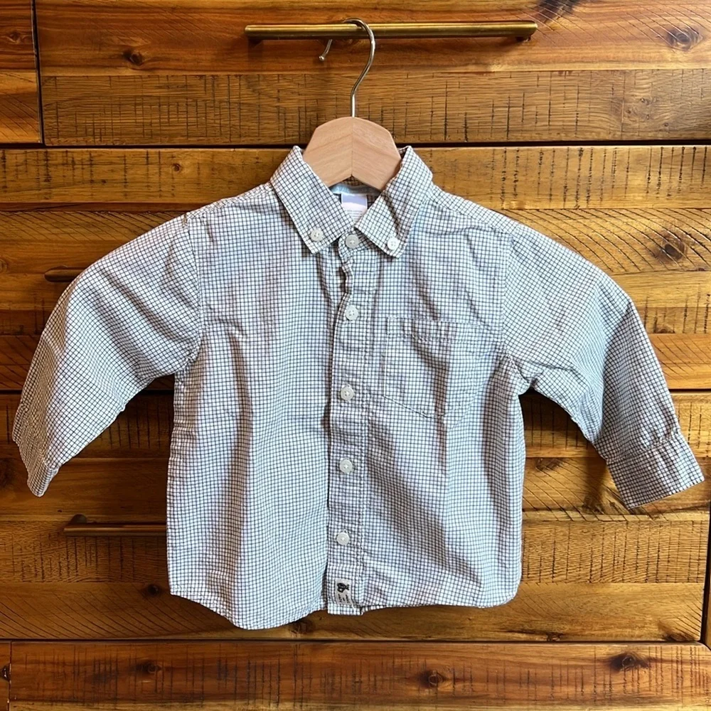 Janie & Jack Baby Boys Twill Suspender Pants & Long Sleeve Button Down Shirt Set